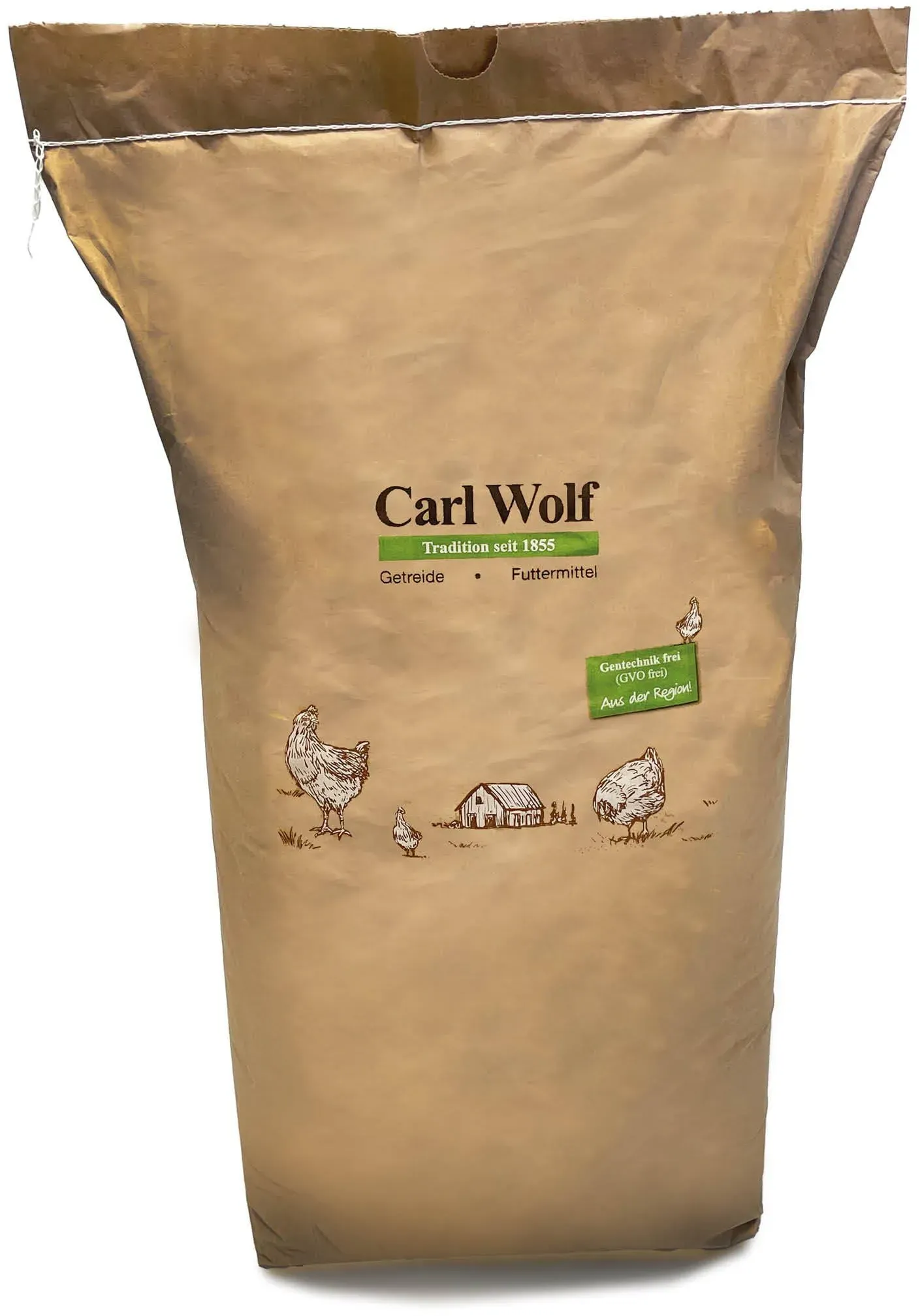 Carl Wolf Lege Komplett - Alleinfuttermittel für Legehennen, fein gebrochen, 20 kg | für Hühnerfutter | Wachteln | Enten | Ziervögel