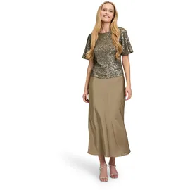 Vera Mont Pailletten-Bluse Braun 46