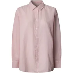 Pepe Jeans für Damen. PL304993 Rosa Chipper Shirt (L), Lässig, Leinen, Langarm