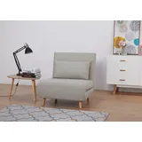 Schlafsessel inkl. Kissen, ca. 77 x 90 x 81 cm - Hellgrau