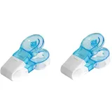 2 Stück tablettenausdrücker ausdrückhilfe, tablettenspender, tragbare pillendose, Pillenspender für ältere Menschen, Behinderte