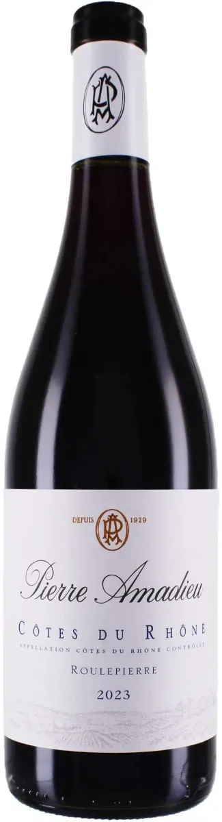 Pierre Amadieu 2023 Pierre Amadieu Côtes-du-Rhône Rouge Roulepierre 2023 Cinsault,Grenache,Syrah Frankreich