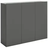 Hom ́in Hängeschuhschrank 120 x 100 x 34 cm anthrazit matt / anthrazit