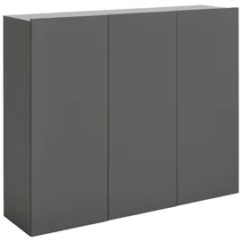 Hom ́in Hängeschuhschrank 120 x 100 x 34 cm anthrazit matt / anthrazit