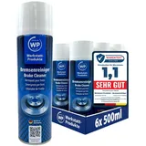 6x Bremsenreiniger 500ml WP Dosen original von Werkstatt-Produkte - Sprüht 360° in jeder Lage