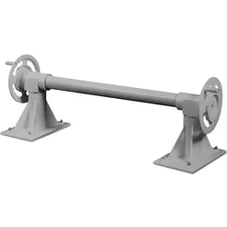 MYPOOL Solarplanenaufroller, für Planen bis 4,20m Breite, Länge: 25 cm - weiss