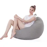 Lumaland Sitzsack Comfort hellgrau 315l)