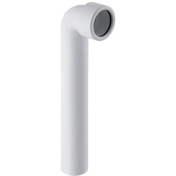 Geberit Anschlussbogen 90 Grad Außendurchmesser 50mm, 90 Grad, Alpinweiß, Quetschverschraubung 152226111