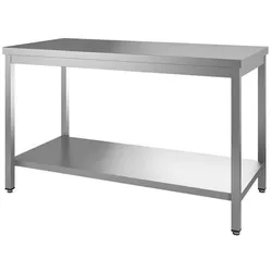Gastro-Inox Arbeitstisch aus Edelstahl mit Grundboden 1000x700x880mm