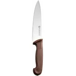 HENDI Profi Küchenmesser Kochmesser, PP Griff braun 842799 , 1 Messer, Klingenlänge: 24 cm