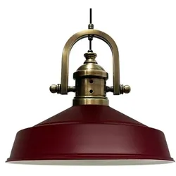 Bamyum Asletl Vintage Metall Kastanienbraun Pendelleuchte