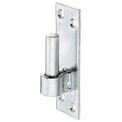 Kloben a.Platte,Süddeutsche Form,disp.Dorn Ø13mm,Abstand 10mm,Platte HxB110x36mm - gelb