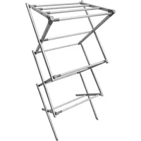 MetroDecor Turmwäscheständer ausziehbar grau/silber