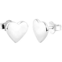 Nenalina Ohrstecker Herz Romantisch 925 Silber Ohrringe   Damen 