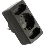 as - Schwabe AS Schwabe 49112 Steckdosen-Verteiler Schwarz