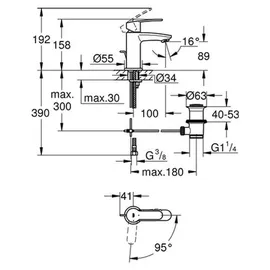 Grohe Eurostyle Cosmopolitan S-Size Einhandmischer (2338720E)