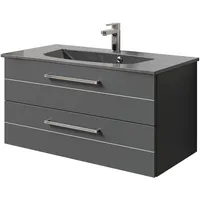 Saphir »Serie 6025 Mineralmarmor-Waschtisch mit Unterschrank, 97 cm breit«,