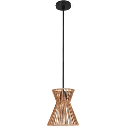 Hängeleuchte Naturm in Natur/Schwarz max. 25 Watt