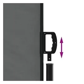 vidaXL Seitenmarkise 180 x 600 cm Anthrazit Polyester