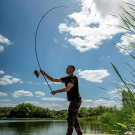 Fox International Horizon X4 S Floater Full Shrink Karpfenrute - Black - 3.65 m - 2.25 Lbs
