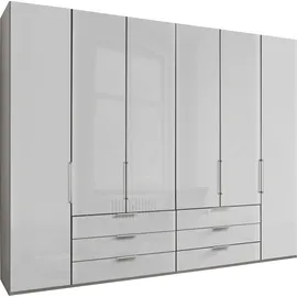 Wiemann Drehtürenschrank Monaco 295,3 x 216 x 58 cm Grau/Weiß