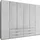 Wiemann Drehtürenschrank Monaco 295,3 x 216 x 58 cm Grau/Weiß