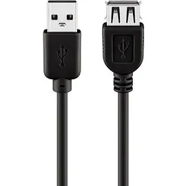goobay USB-A auf USB-A 3 m Schwarz
