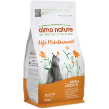Almo Nature Life Maintenance Trockenfutter Katze Adulto mit Frisches Hähnchen 400 g
