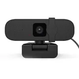 Sxhlseller 2K-UHD-PC-Webcam mit Mikrofon, Weitwinkel-USB-Plug-and-Play, Autofokus, Geräuschunterdrückung, Farbkalibrierung, 90-Grad-Ansicht