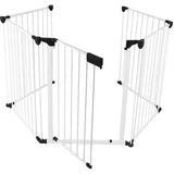 Skecten - Kaminschutzgitter Baby Absperrgitter Ofenschutzgitter Laufstall Laufgitter 5tlg Kindergitter Hundeabsperrgitter Schutzgitter -faltbar -weiß 310x2.5x75cm