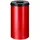 Proregal Selbstlöschender Papierkorb & Abfallsammler aus Metall | 50 Liter, HxØ 63x33,5cm | Rot, Kopfteil Schwarz