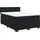 vidaXL Boxspringbett mit Matratze Schwarz 140x200 cm Samt