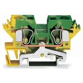 WAGO 284-607/999-950 Schutzleiterklemme 10mm Zugfeder Belegung: PE Grün, Gelb 25St.