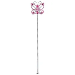 Pinker Kinder Schmetterlings Zauberstab 39cm - OS
