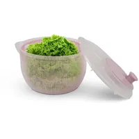 Pro Home Salatschleuder 3D Kurbel 2,7 Liter Ø 20 cm Rosa
