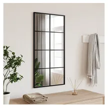 furnicato Wandspiegel 40 x 80 cm Schwarz