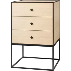 Frame 49 Schrank helle Eiche an Rahmen mit 3 Schubladen