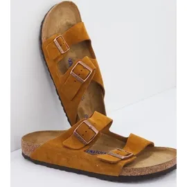 Birkenstock Arizona Weichbettung Veloursleder schmal mink 42