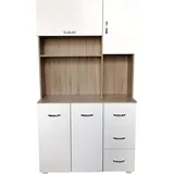 Hti-Living HTI living Küchenschrank Sonoma/Weiß Blanca Küchenbuffet