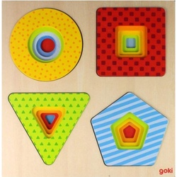 Goki Schichtenpuzzle Formen (16 Teile)
