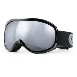 YEAZ Ski- und Snowboard-Brille silber/schwarz STEEZE