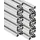 SCHMIDT systemprofile 8 Stück 2000mm Aluminium Profil 40x40mm Nut 8 Strebenprofil eloxiert 4040 Aluprofil Konstruktionsprofil 2m