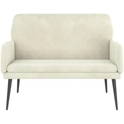 vidaXL Sitzbank Creme 108x79x79 cm Samt