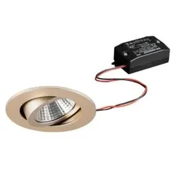 Brumberg 38361633 LED-Einbaustrahler 230 V AC, 50 Hz, 7 W, 38°, 3.000 K, rund, schwenkbar, champa