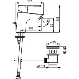 Hansa HansaPolo Einhandmischer chrom 51402293
