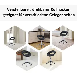 Homcom Rollhocker schwarz