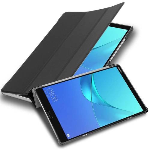 Cadorabo Schutzhülle für Huawei MediaPad M5 8 (8.4 Zoll) Tablet Hülle in Schwarz Etui Case Cover Tasche Auto Wake up
