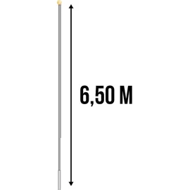 Normani Fahnenmast 6,50 m | Silber