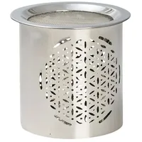 Nklaus Räucherstövchen Stahl Silber Glanz Höhe: 8cm Betriebsart Teelicht