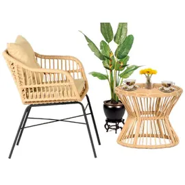 aea Gartenmöbel-Set 2-tlg. Beige
